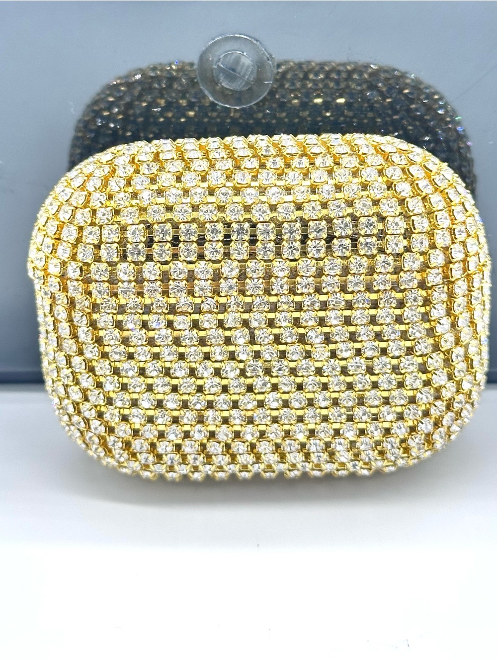 Luxury Bling Gold Rhinestone  Case Cover Compatible For AirPods Pro